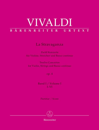 La Stravaganza, Op.4 (Nos. 1-6) (Urtext). : Violin & Piano: (Barenreiter)