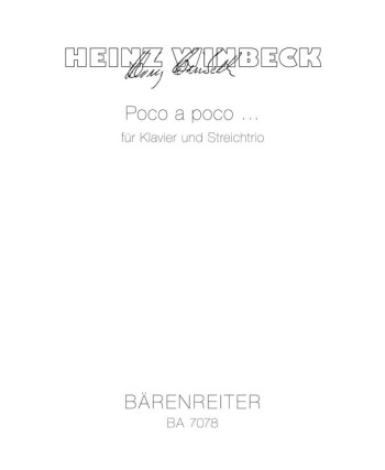 Poco a poco (1974). : Mixed Ensemble: (Barenreiter)