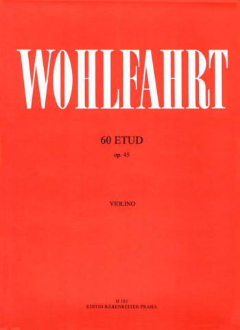 60 Studies, Op.45 (Cz). : Violin: (Barenreiter)