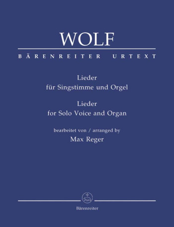 Sacred Songs for Solo Voice and Organ arranged by Max Reger (G) (Urtext).: Voice: (Barenreiter)