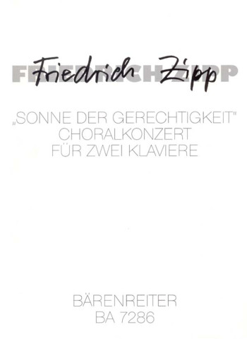 Sonne der Gerechtigkeit. Choralkonzert (1966). : 2 Pianos: (Barenreiter)