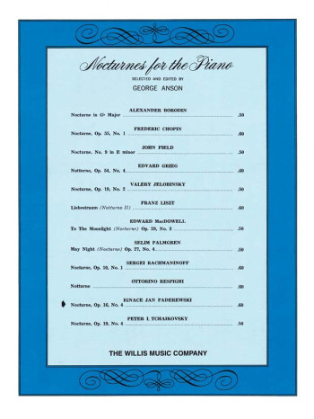 Nocturne, Op.16, No.4: Piano  (Hal Leonard)