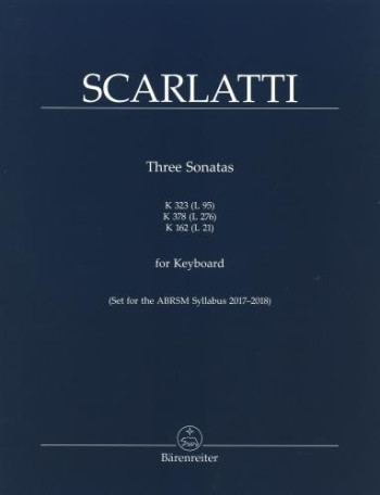 Three Sonatas For Keyboard K323 K378 & K162 Piano: (Barenreiter)