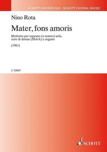 Mater, fons amoris (Schott)