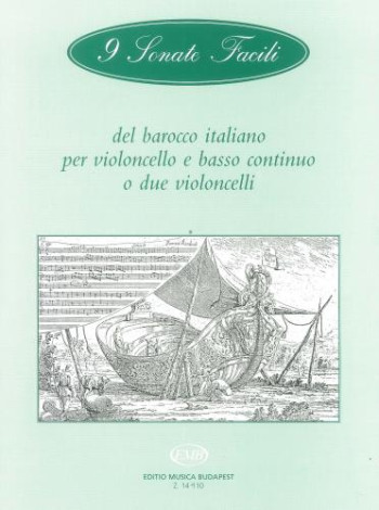 9 Sonate Facili Del Barocco Italiano: 9 Easy Sonatas (cello And Bass Continuo)