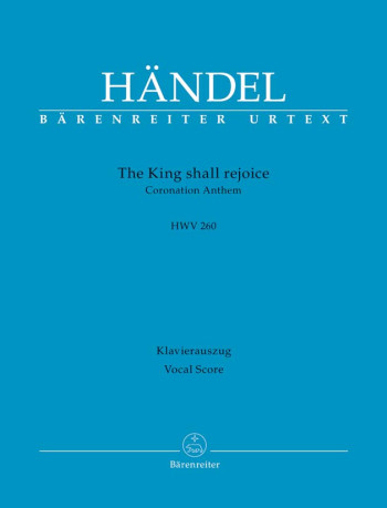 The King Shall Rejoice HWV 260 Vocal Score SATB (Barenreiter)