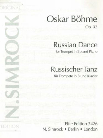 Russian Dance, Op. 32 Bb Major : Trumpet & Piano (Simrock )
