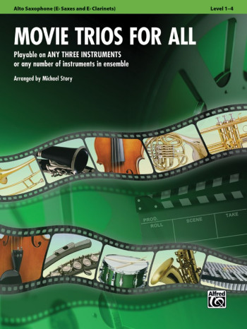 Movie Trios For All: Alto Saxophone Level 1-4: (Arr Story)