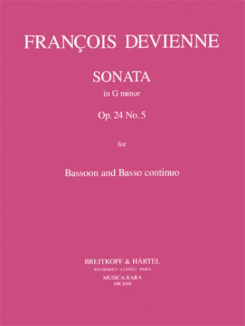 Sonate In G Op. 24 Nr. 5 Bassoon & Piano