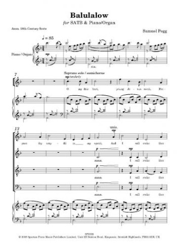 Balalulow Vocal SATB (Sam Pegg)