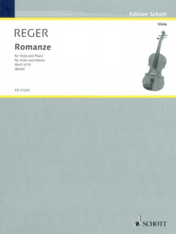 Romanze In G: Viola & Piano (Schott)