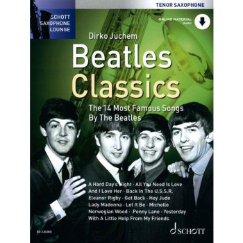 Schott Saxophone Lounge: Beatles Classics Tenor Sax & Piano Book & Audio