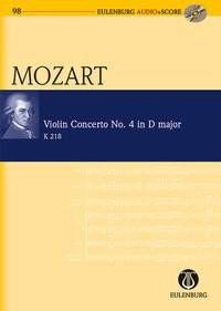 Violin Concerto: D Major: No4: K218: Miniature Score & Cd (Audio Series No 98)
