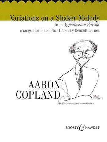 Variations On A Shaker Melody: Piano 4 Hands