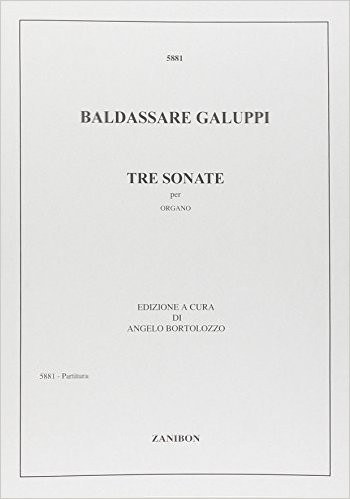 3 Sonatas: Tre Sonate: Organ (Zanibon)