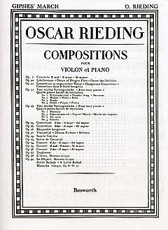 Gypsies March Op.23 No.2 Violin And Piano (Bosworth)