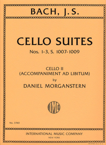 Cello Suites Nos. 1-3 Cello 2 Accompaniment Ad Lib