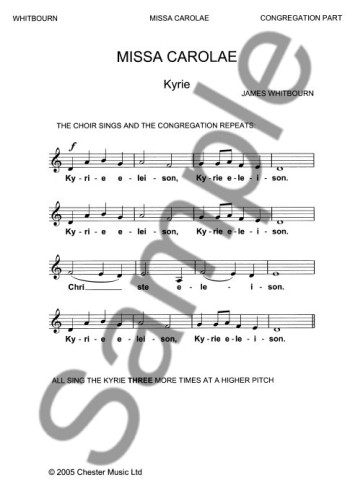 Missa Carolae (Congregation Part) Pack Of 50