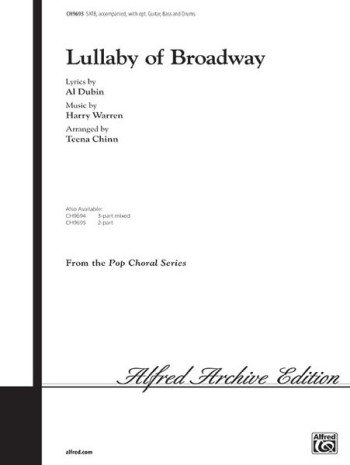 Lullaby Of Broadway: Vocal SATB (Warren Arr. Teena Chinn )
