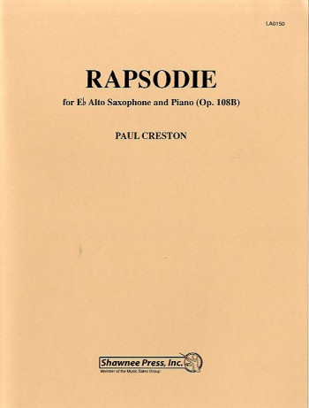 Rhapsodie For Alto Sax And Piano Op.108b (Shawnee)