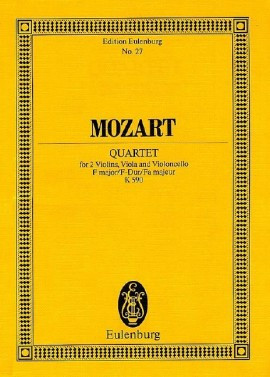 String Quartet F Major Kv590: Miniature Score (Eulenburg