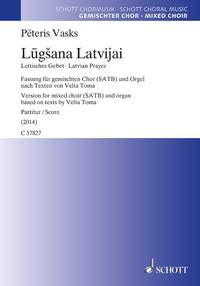 Latvian Prayer Silent Songs: SATB:  Mixed Choir