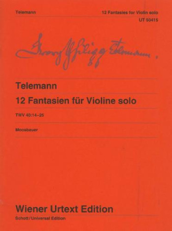 12 Fantasias: Violin Solo (Wiener)