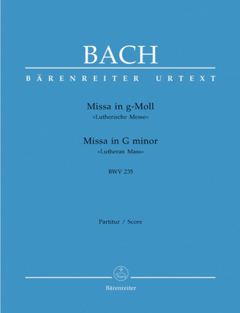 Mass G Minor BWV 235 "Lutheran Mass 3" Vocal Score (Barenreiter)