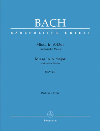 Mass A Major BWV 234 "Lutheran Mass 2" Vocal Score (Barenreiter)