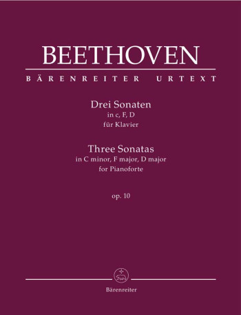 Piano Sonatas (3): Cminor F Major & D Major Op.10: Piano (Barenreiter)