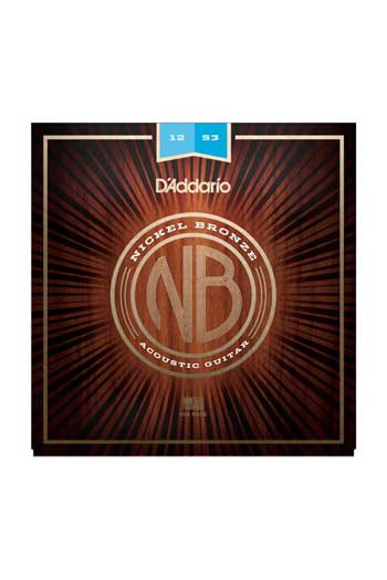 D'Addario Acoustic Guitar Nickel Bronze Light 12-53