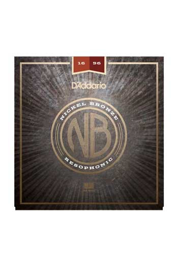 D'Addario Acoustic Guitar Resophonic Nickel Bronze 16-56