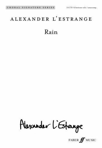 Rain: Vocal SATB And Piano