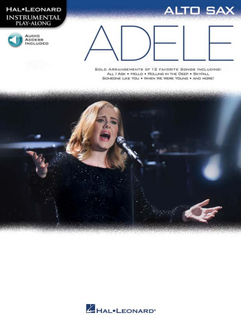 Instrumental Play-Along Adele: Alto Saxophone (Book/Online Audio)