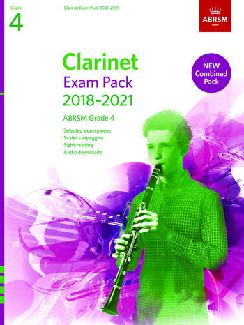 OLD STOCK SALE - ABRSM Clarinet Exam Pack Grade 4 2018–2021: Pieces