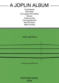 Joplin Album: Violin & Piano Arr Fraser