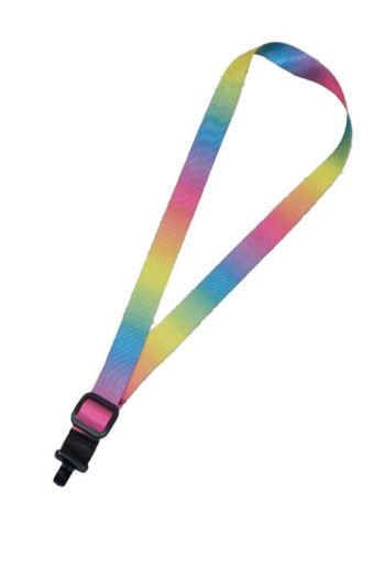 Ukulele Strap Nylon Webbing Lg 1" Sherbet - Sling/Hook