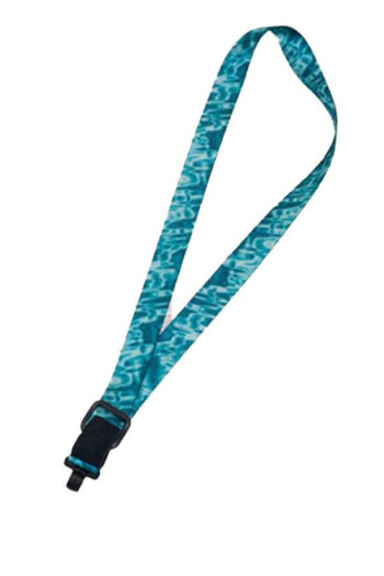 Ukulele Strap Nylon Webbing LG 1" Water - Sling/Hook