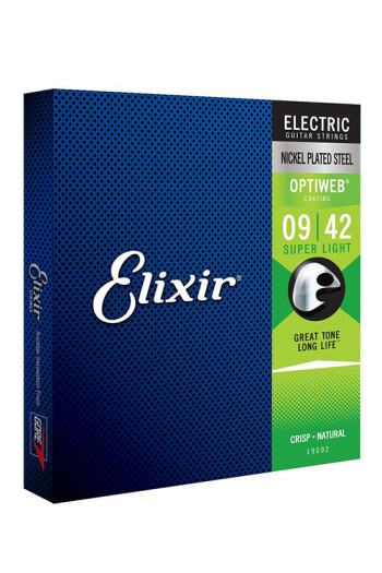 Elixir Optiweb Nickel Plated Super Light 09-42