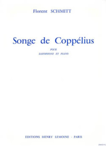 Song De Coppelius: Tenor Saxophone & Piano (Lemoine)