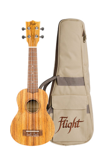 Flight DUS322 Zebrano Soprano Ukulele