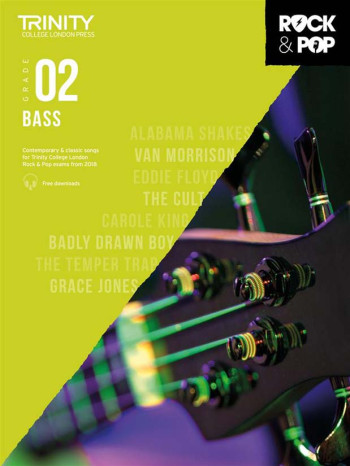 Trinity Rock & Pop 2018 Bass Guitar Grade 2 Book & Download