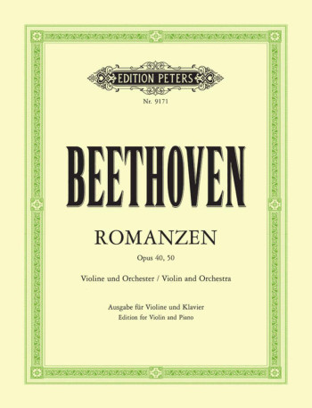 2 Romances G Major And F Major Op 40 & Op50: Violin & Piano (Peters)