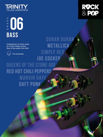 Trinity Rock & Pop 2018 Bass Guitar Grade 6 Book & Download