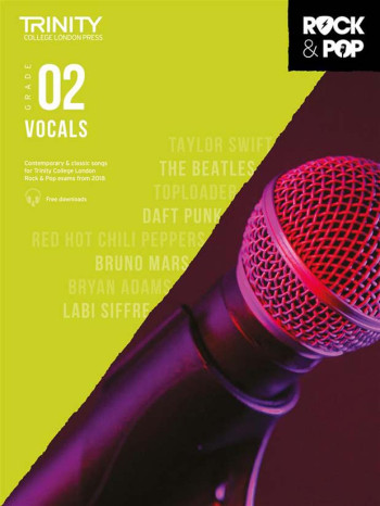 Trinity Rock & Pop 2018  Vocals Grade 2 Book & Download