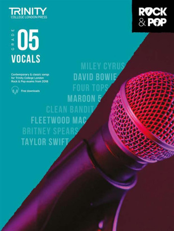 Trinity Rock & Pop 2018  Vocals Grade 5 Book & Download