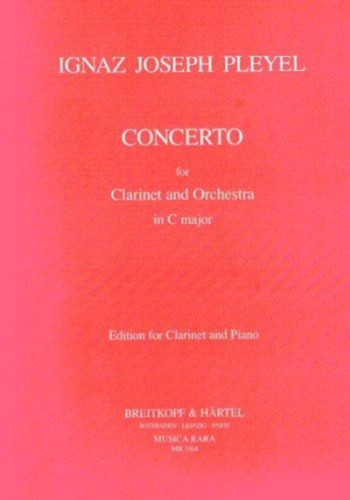 Concerto In C Major B 106: Clarinet & Piano (MR)