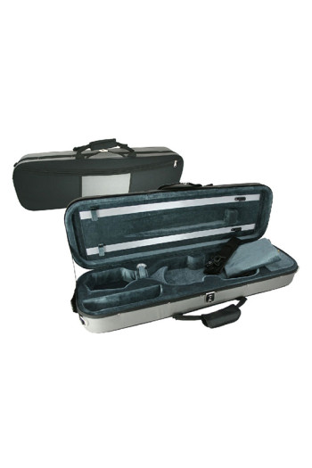 GSJ 4/4 Black/Grey/Dark Oblong Violin Case