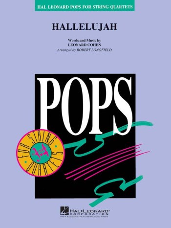 Hallelujah Hal Leonard Pops For String Quartet: Score & Parts (arr Longfield)