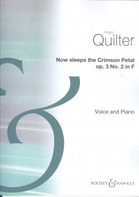 Now Sleeps The Crimson Petal: F: Vocal: Solo Song